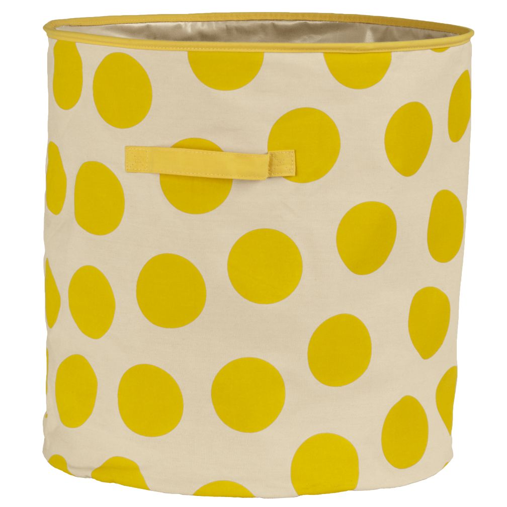 Dotted Floor Bin (Yellow)