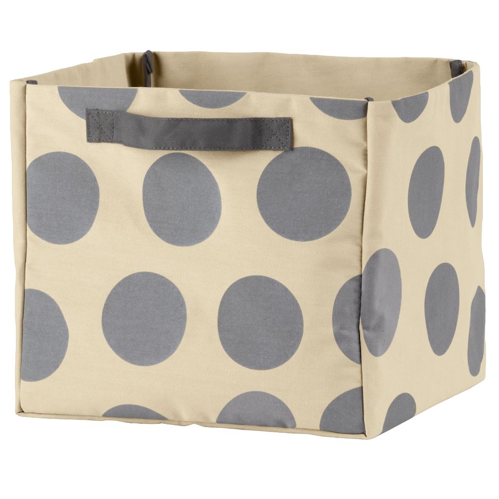 Dotted Cube Bin (Grey)