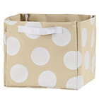 White Dotted Cube Bin