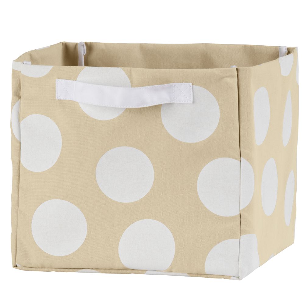 Dotted Cube Bin (White)