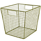 Green Down to the Wire Cube Bin