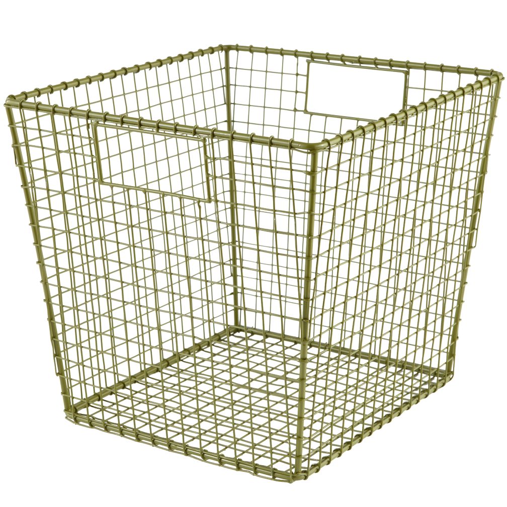 Down to the Wire Cube Bin (Green)