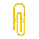 Yellow Keep it Together Paper Clip Wall Hook