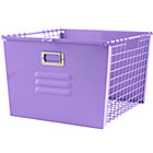 Purple Metal Locker Basket