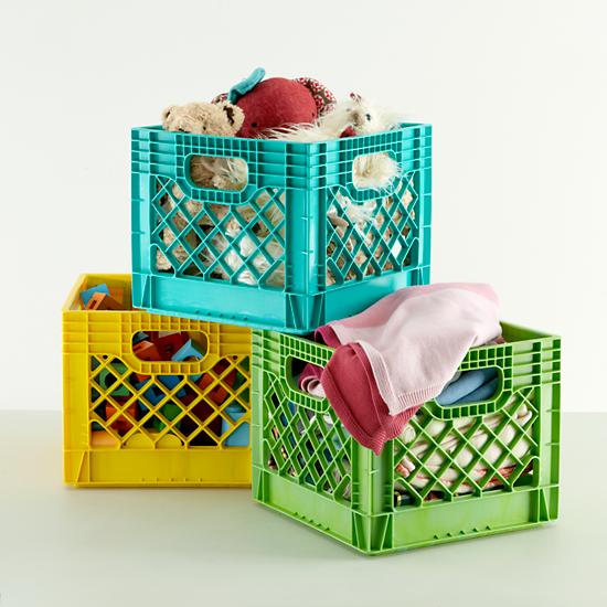 Kids Storage Colorful Milk Crates for Kids The Land of Nod