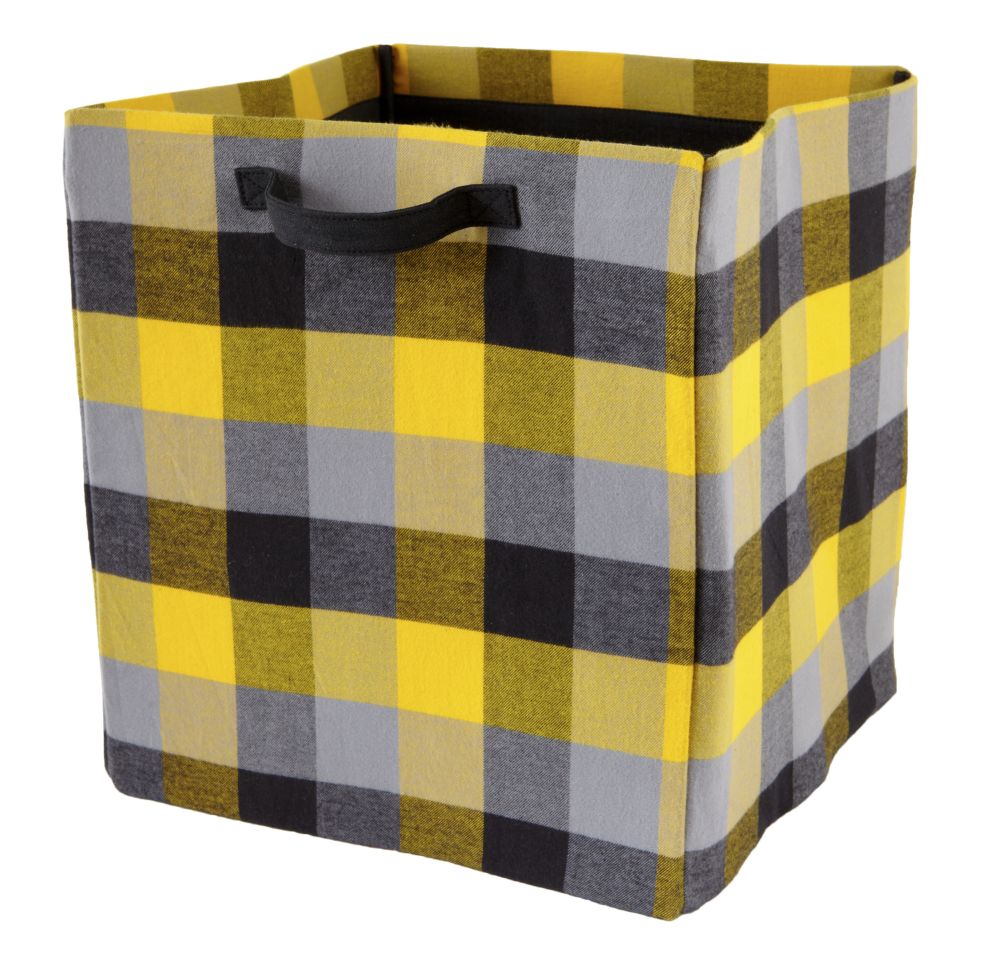Buffalo Check Floor Bin (Yellow)