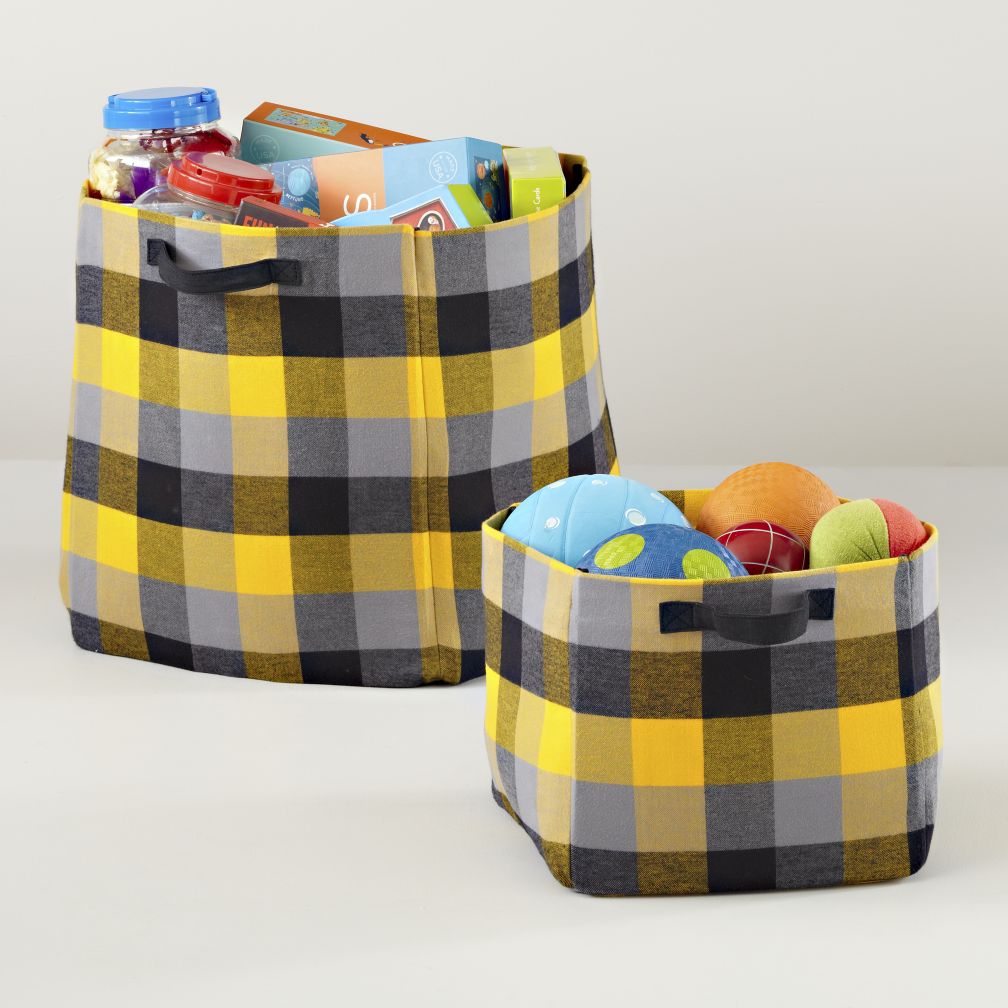 Buffalo Check Storage Collection (Yellow)