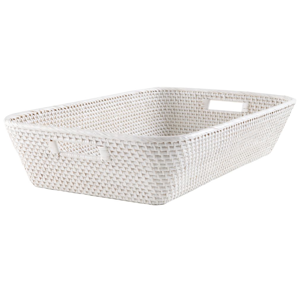 Rattan Changer Basket (White)