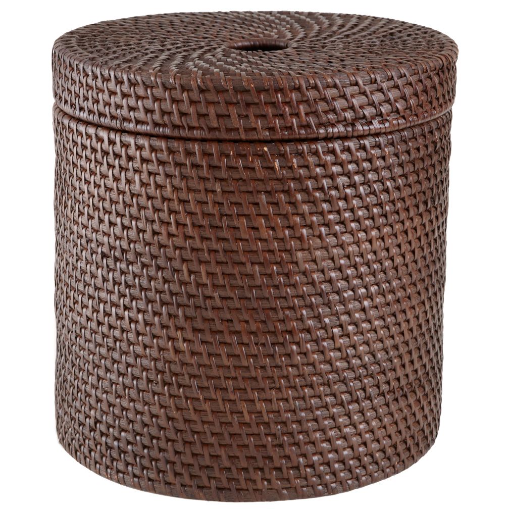 Rattan Round Floor Basket (Espresso)