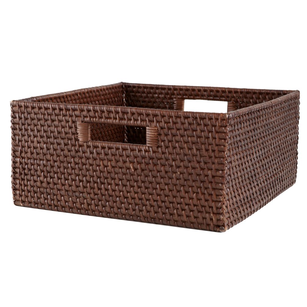 Rattan Large Changer Basket (Espresso)