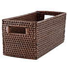 Espresso Rattan Small Changer Basket