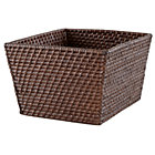 Espresso Rattan Shelf Basket