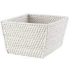White Rattan Shelf Basket