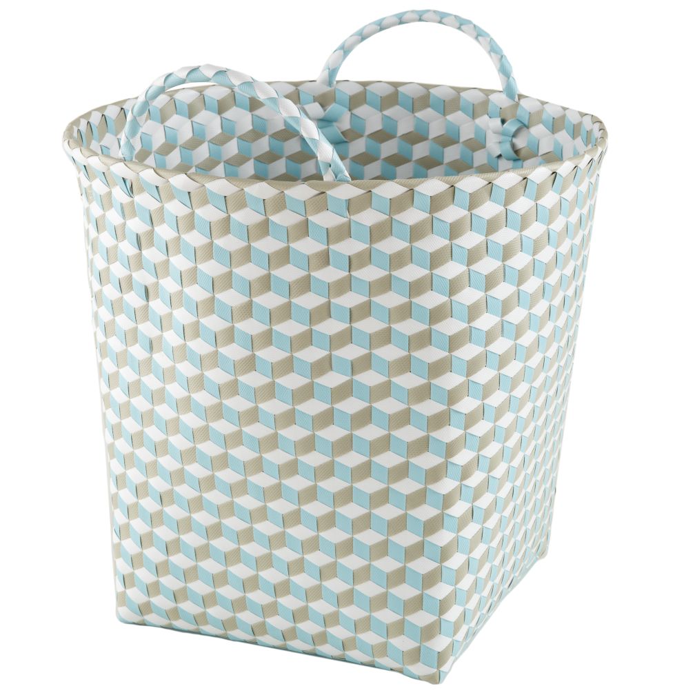 Large Strapped for Storage Bin (Blue)