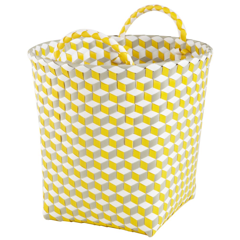Small Strapped for Storage Bin (Yellow)