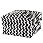 Large Black Zig Zag Basket