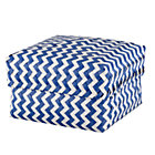 Large Blue Zig Zag Basket