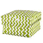Large Green Zig Zag Basket