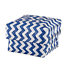 Small Blue Zig Zag Basket