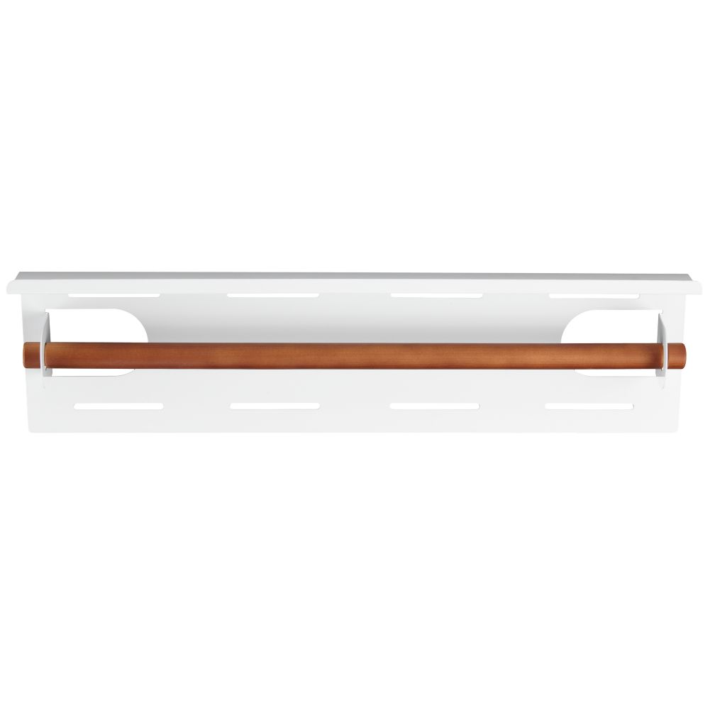 Up Against the Wall Bin Paper Holder (White)