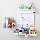 White Up Against the Wall Set(includes Paper Roller, Shelf and Wall Bin)A Savings of $15