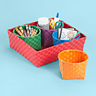 Red 4 Bin Strapping Storage