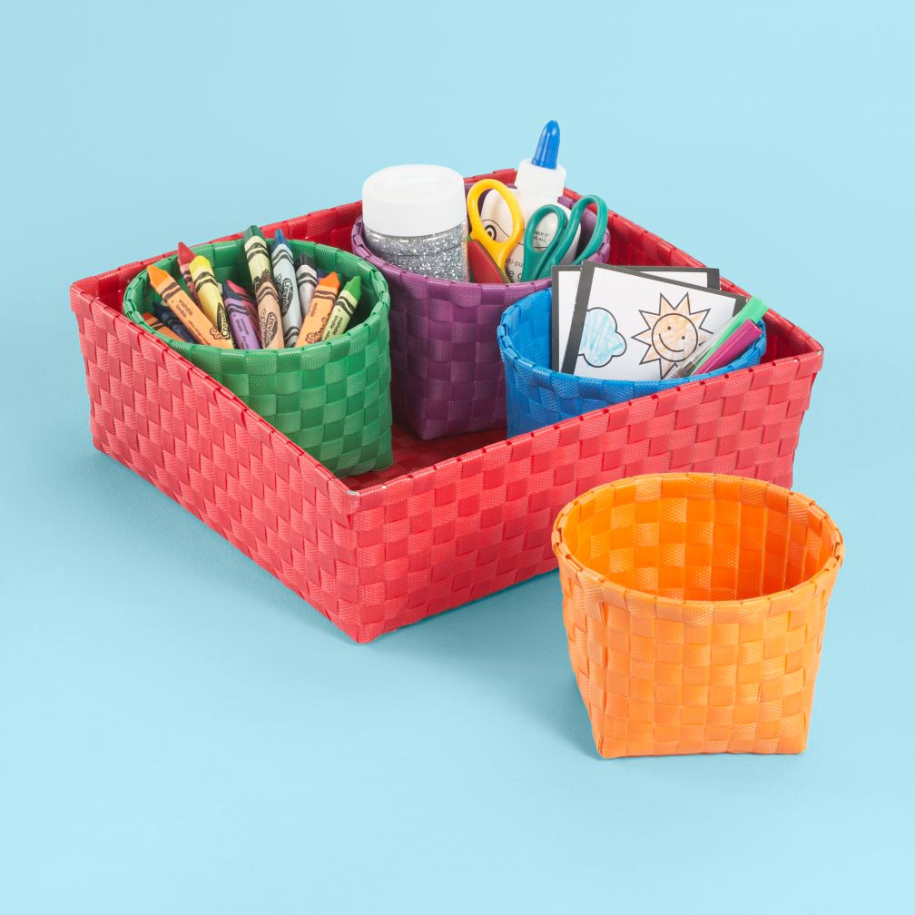 Strappy-Go-Lucky 4 Bin Storage Set (Red)