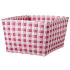Pink Gingham Shelf Bin