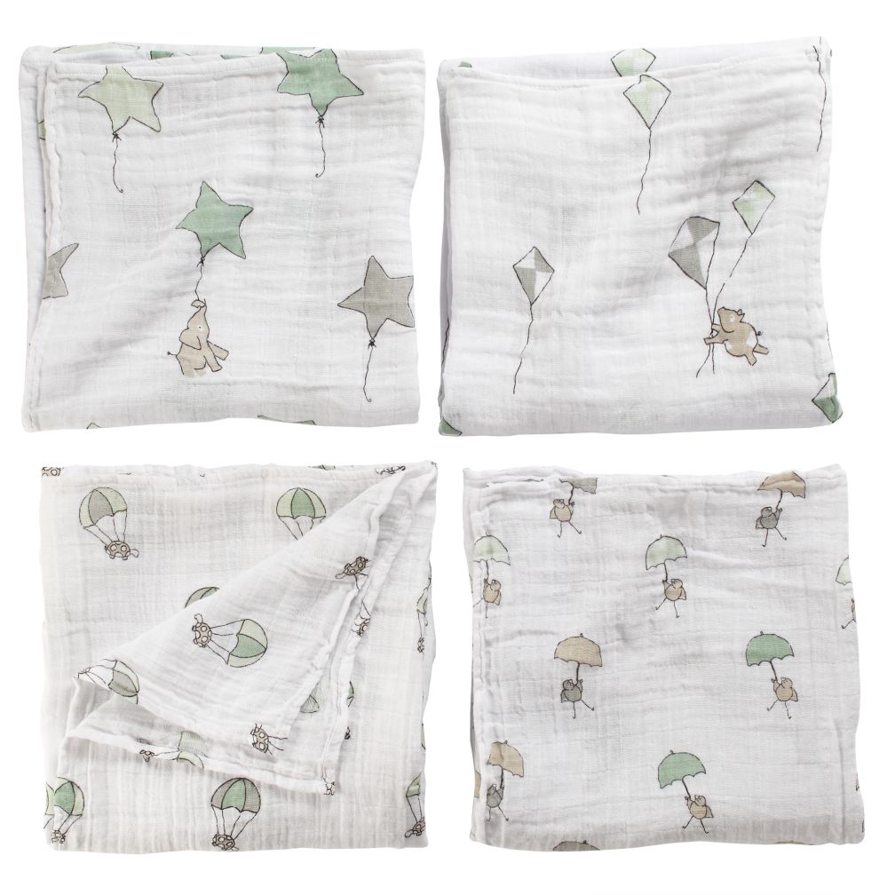 It's a Wrap Swaddling Blanket Set (Parachutes)