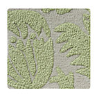 Swatch Green Raised Floral Rug