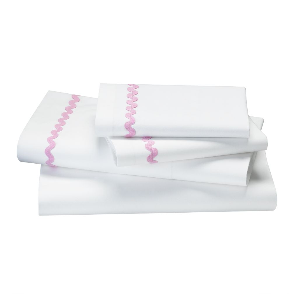 Ric Rac Sheet Set (Pink)