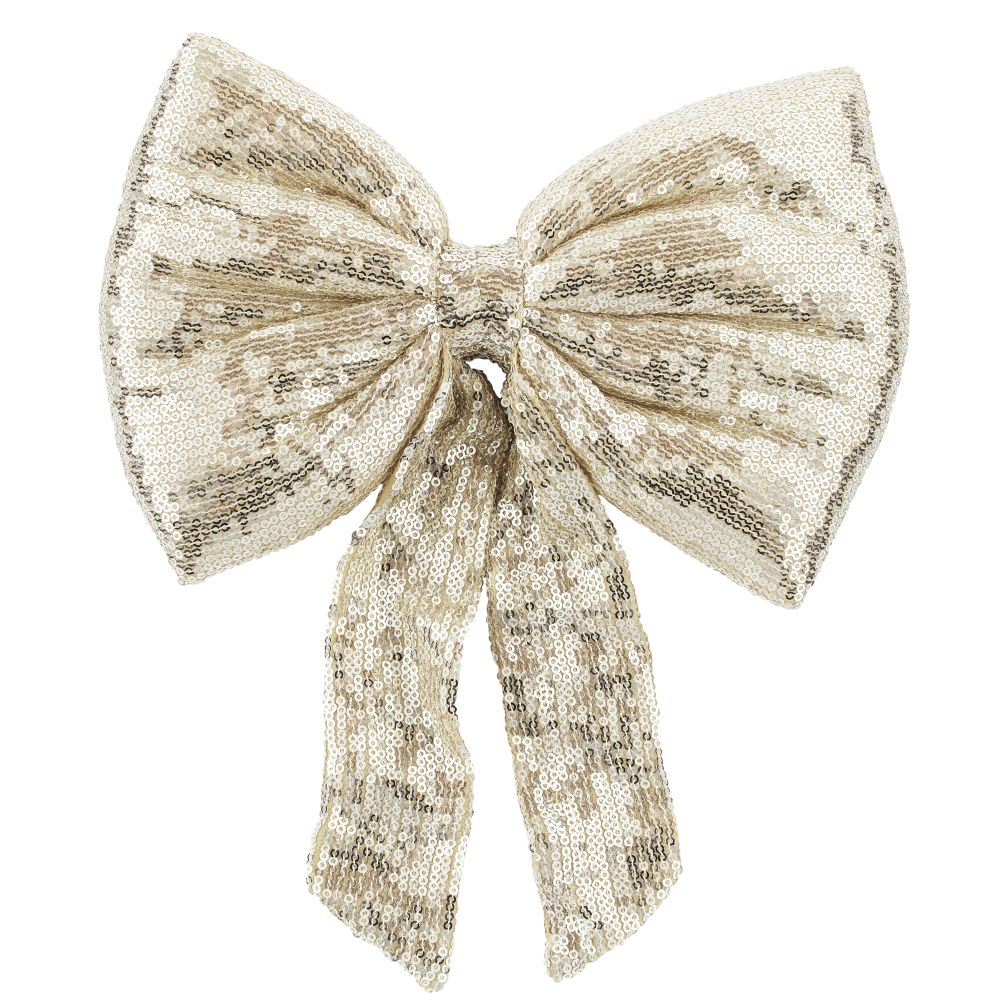 Sequin Bow (Gold)