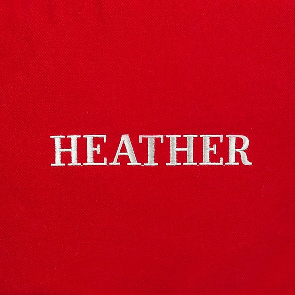 Red Personalized One-Seater Cover