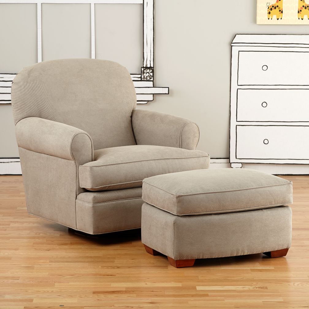 Dylan Swivel Glider & Ottoman (Doss Otter)
