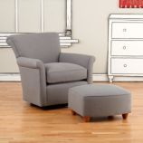 Swivel Glider & Ottoman (Cement)