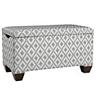 Stock Plus Upholstered Storage Bench with Feet