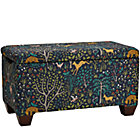 Custom Upholstered Storage Bench with Feet