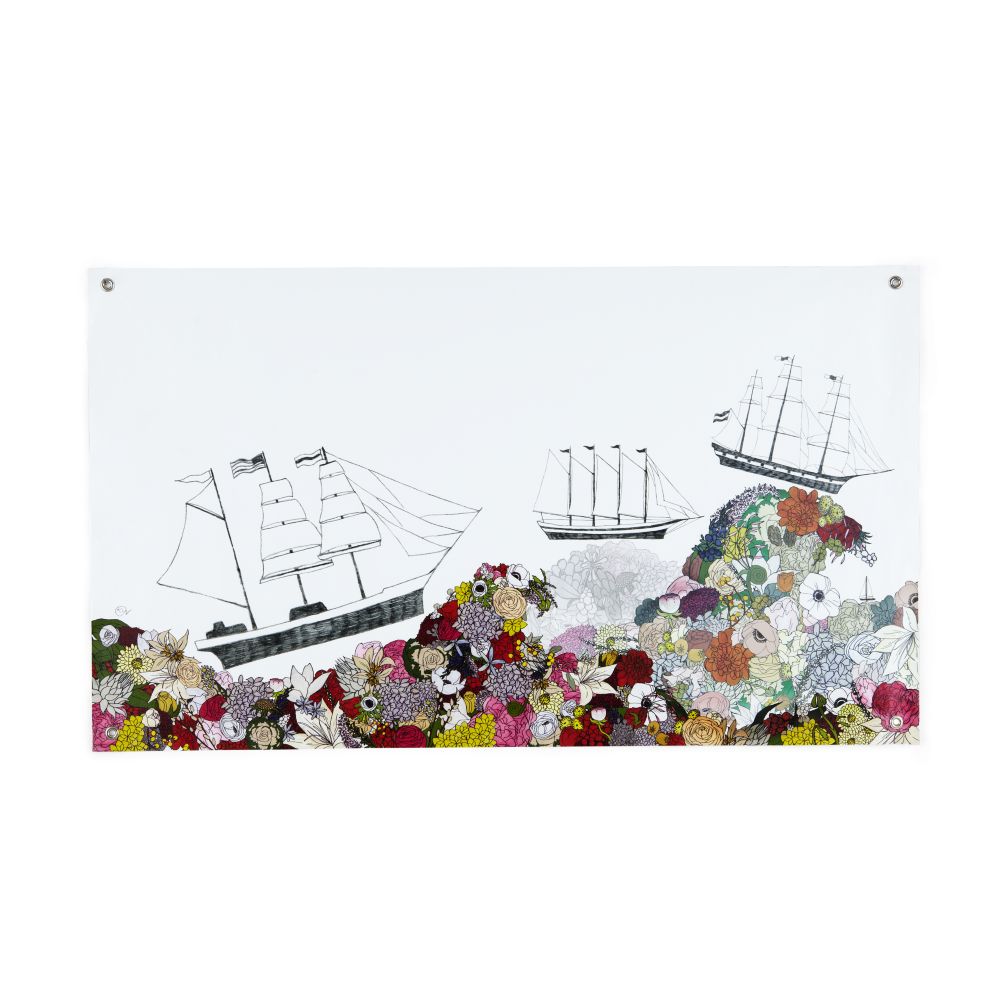 Sail the Ocean Blooms Banner