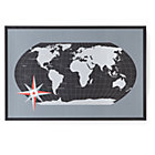 Black World Map