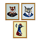 Masterbeasts Wall Art Set of 3A Savings of $58