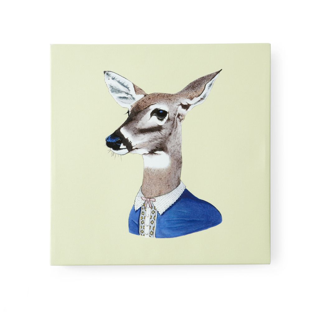 Deer Canvas Head Portrait