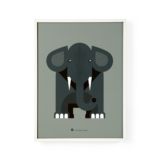 Modern Menagerie Framed Wall Art (Elephant)