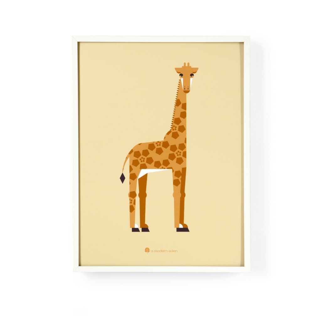 Modern Menagerie Framed Wall Art (Giraffe)