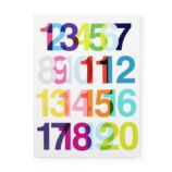 Helvetica Numbers Wall Art