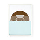 Menagerie Hippo Wall Art