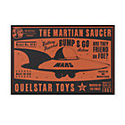 Outer Space Flying Saucer Wall Art (Framed)