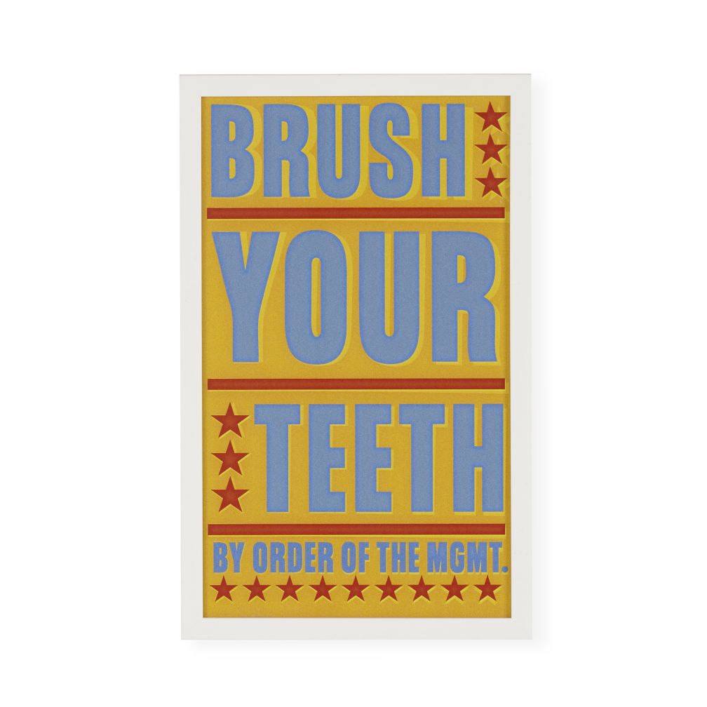 Brush Your Teeth Framed Wall Art
