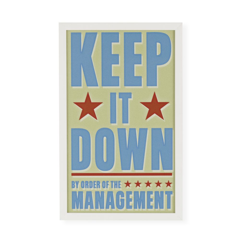 Keep It Down Framed Wall Art
