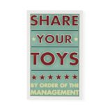 Share Your Toys Framed Wall Art
