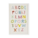 Pretty Patterns Alphabet Framed Wall Art